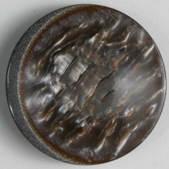 23mm Shank Round Button - brown