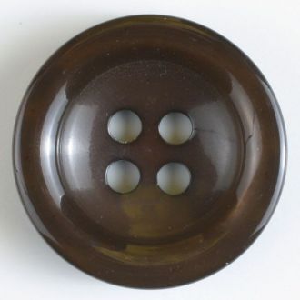 34mm 4-Hole Round Button - brown