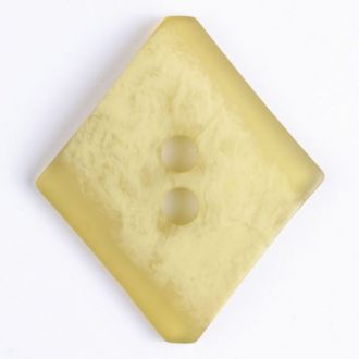 45mm 2-Hole Diamond Button - yellow-green translucent