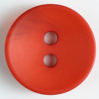23mm 2-Hole Round Button - orange-red
