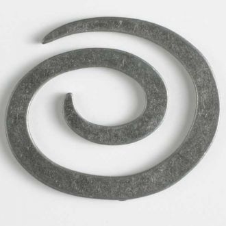 50mm Spiral Closure - antique tin