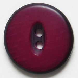 28mm 2-Hole Round Button - red