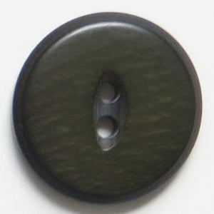 28mm 2-Hole Round Button - dark brown