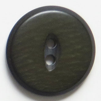 28mm 2-Hole Round Button - dark brown