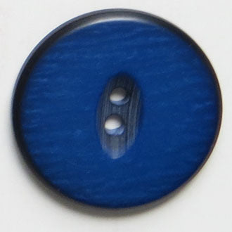 34mm 2-Hole Round Button - blue